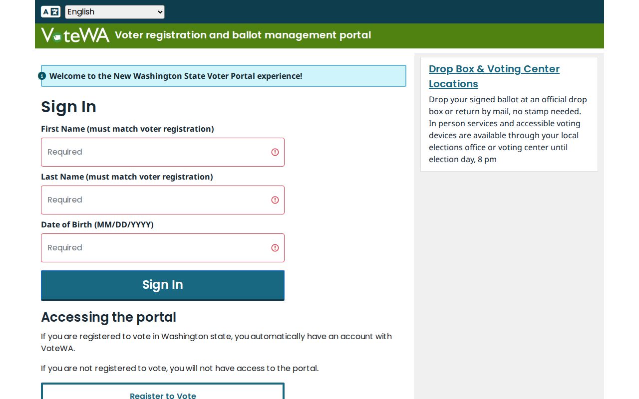 Des Moines resident lookup fields in VoteWA