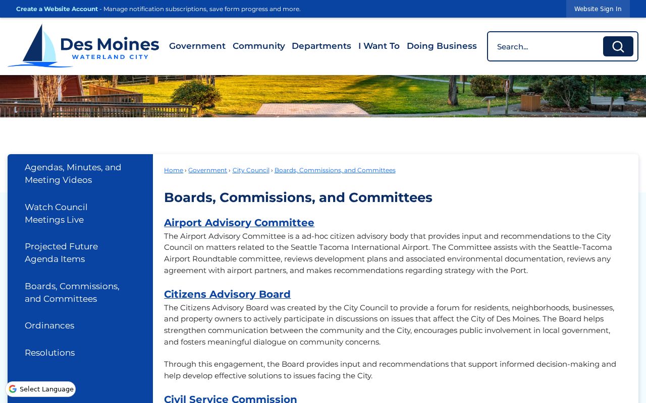 Des Moines neighbors and public civic contacts on the boards page